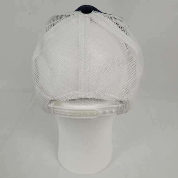 NWOT Huntin Obsession Blue and White Snapback Trucker Hat Cap OSFA - Picture 4 of 7